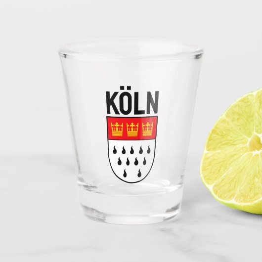 Kölner Wappen (Deutschland) Schnapsglas (Vorderseite)