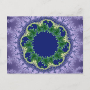 Kolo Fraktal art Postkarte
