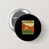Kolob Bogen Zion Nationalpark Wandern Camping Button (Vorne & Hinten)