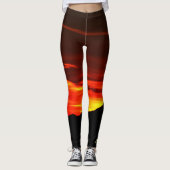 Kolob Sunset, roter Goldname auf Ankle Leggings (Vorderseite)
