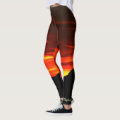 Kolob Sunset, roter Goldname auf Ankle Leggings (Links)