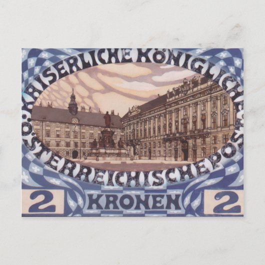Koloman Moser - Design für die österreichische Jub Postkarte (Vorderseite)