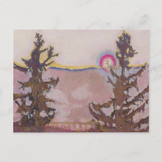 Koloman Moser - Landschaft im Semmering Postkarte (Vorderseite)