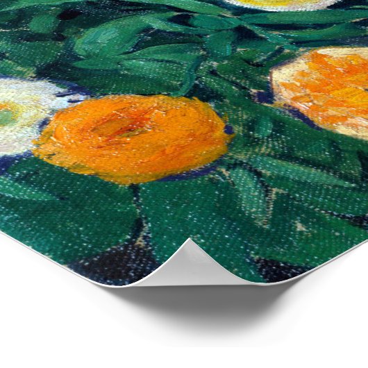 Koloman Moser Marigolds Poster (Ecke)