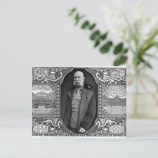 Koloman Moser - Postkarte mit Kaiser Franz Josef (Stehend Vorderseite)