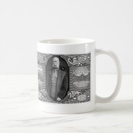 Koloman Moser- Postkarte mit Kaiser Franz Josef Kaffeetasse (Rechts)