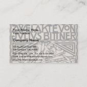 Koloman Moser- Umschlag für die Kerbe zur Oper Visitenkarte (Vorderseite)