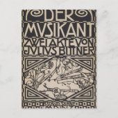 Koloman Moser- Umschlag für die Partitur zur Oper Postkarte (Vorderseite)