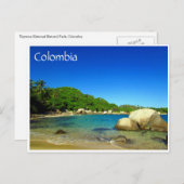 Kolombia parque nacional tayrona postkarte (Vorne/Hinten)