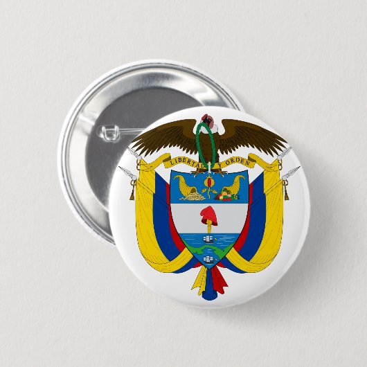 Kolombieemblem Button (Vorne & Hinten)