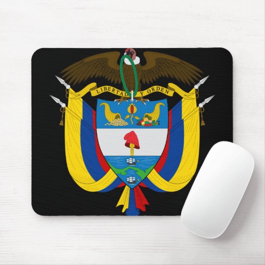 Kolombieemblem Mousepad (Mit Mouse)