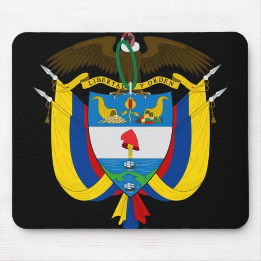 Kolombieemblem Mousepad (Vorne)