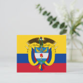 Kolombieemblem Postkarte (Stehend Vorderseite)