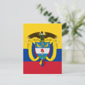 Kolombieemblem Postkarte (Stehend Vorderseite)