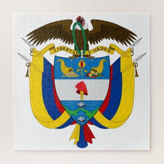 Kolombieemblem Puzzle (Vertikal)