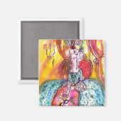 KOLOMBINA / VENEZIANISCHE MASQUERADE MAGNET (Vorderseite/Rückseite)