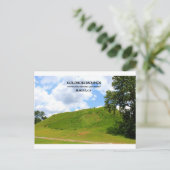 KOLOMOKI MOUNDS - Blakely, Georgien Postkarte (Stehend Vorderseite)