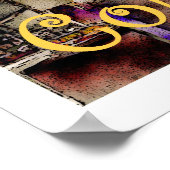 Kolonial-Mexiko-Hilltown, Poster (Ecke)