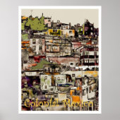Kolonial-Mexiko-Hilltown, Poster (Vorne)