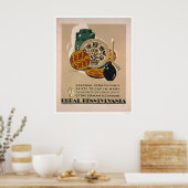 Kolonial Pennsylvania 1940 WPA Poster (Küche)