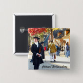 Kolonial Williamsburg Button (Vorne & Hinten)