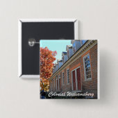 Kolonial Williamsburg Button (Vorne & Hinten)