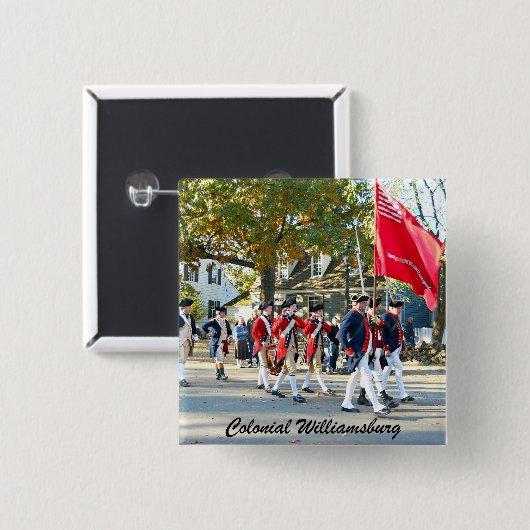 Kolonial Williamsburg Button (Vorne & Hinten)