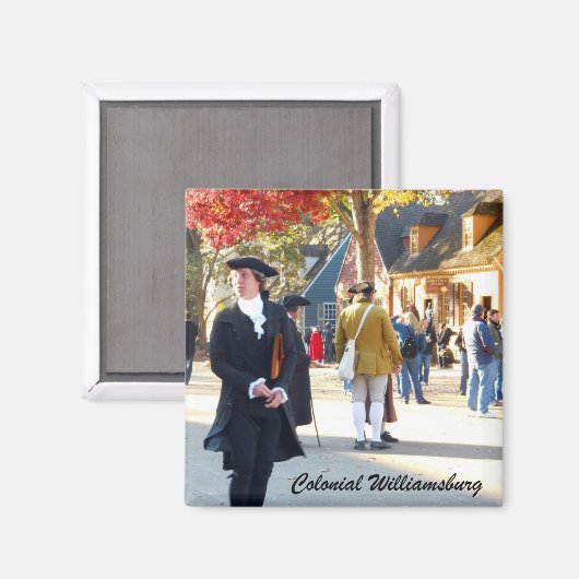 Kolonial Williamsburg Magnet (Vorderseite/Rückseite)