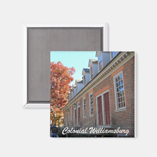 Kolonial Williamsburg Magnet (Vorderseite/Rückseite)