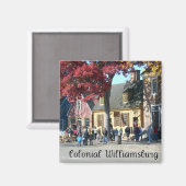 Kolonial Williamsburg Magnet (Vorderseite/Rückseite)
