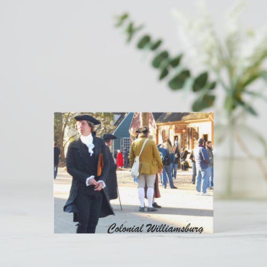 Kolonial Williamsburg Postkarte (Stehend Vorderseite)