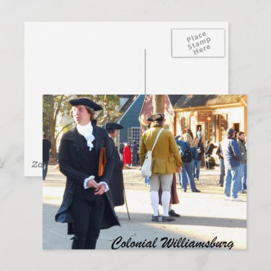 Kolonial Williamsburg Postkarte (Vorne/Hinten)