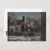 Kolonial Williamsburg Postkarte (Vorne/Hinten)