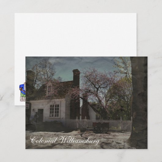 Kolonial Williamsburg Postkarte (Vorne/Hinten)
