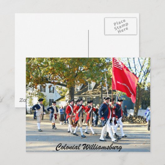 Kolonial Williamsburg Postkarte (Vorne/Hinten)