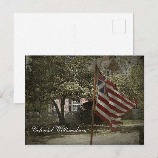 Kolonial Williamsburg Postkarte (Vorne/Hinten)