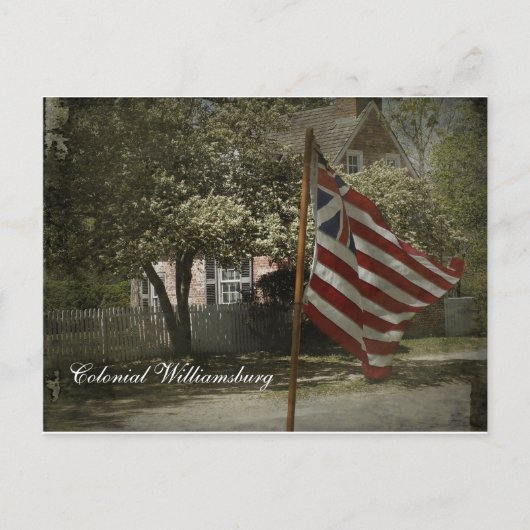 Kolonial Williamsburg Postkarte (Vorderseite)
