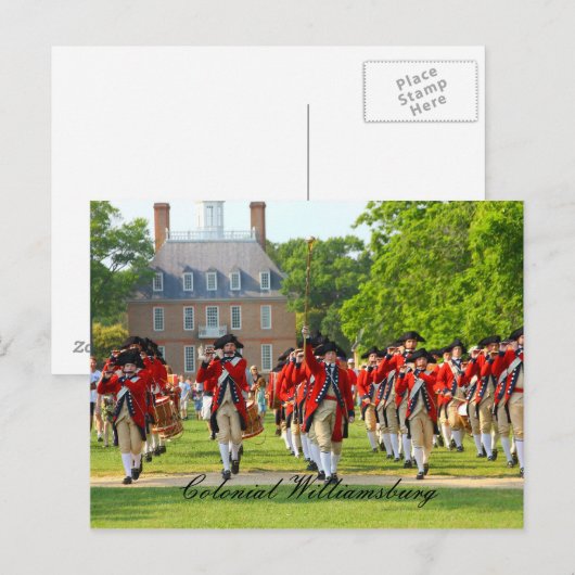 Kolonial Williamsburg Postkarte (Vorne/Hinten)