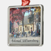 Kolonial Williamsburg Silbernes Ornament (Links)