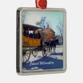 Kolonial Williamsburg Silbernes Ornament (Rechts)