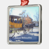 Kolonial Williamsburg Silbernes Ornament (Links)