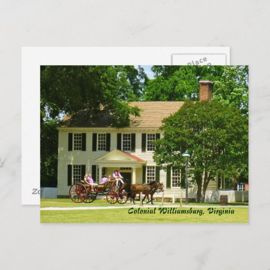 Kolonial Williamsburg, Virginia Postcard Postkarte (Vorne/Hinten)