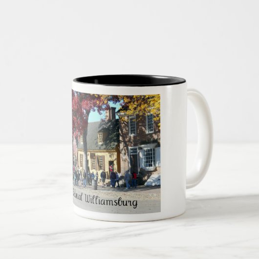 Kolonial Williamsburg Zweifarbige Tasse (VorderseiteRechts)