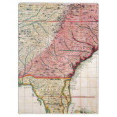 KOLONIALamerika-KARTE, 1733 Klemmbrett (Rückseite)