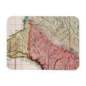 KOLONIALAMERIKA-KARTE, 1733 MAGNET (Horizontal)