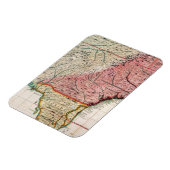 KOLONIALAMERIKA-KARTE, 1733 MAGNET (Linke Seite)