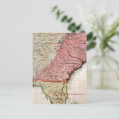 KOLONIALAMERIKA-KARTE, 1733 POSTKARTE (Stehend Vorderseite)