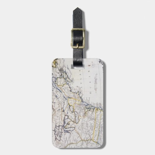 KOLONIALamerika: KARTE, c1770 Gepäckanhänger (Vorderseite vertikal)