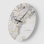 KOLONIALamerika: KARTE, c1770 Große Wanduhr (Winkel)