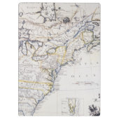 KOLONIALamerika: KARTE, c1770 Klemmbrett (Rückseite)